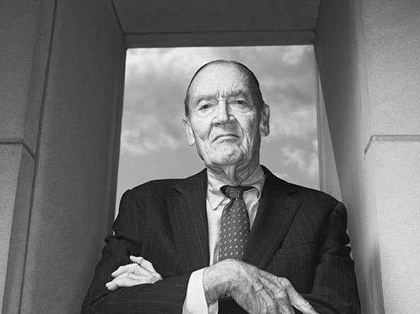 Portrait of Vanguard founder John C. Bogle